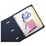 AVT-ANG52 Zip-All Ring Binder Pocket, 8 1/2 x 11, Clear AVTANG52