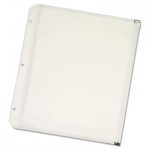 Cardinal Zippered Binder Pockets, 8-1/2 x 11, Clear, 3 Pockets/Pack CRD14201