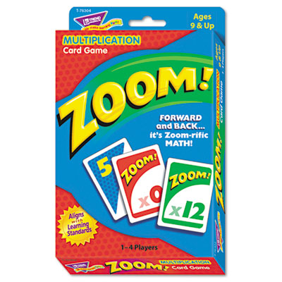 TREND Zoom Math Card Game, Ages 9 and Up TEPT76304