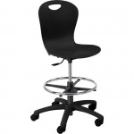 Virco Zuma Lab Stool CHAIR-ZLAB-BLK01-BLK01